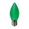Green Faceted LED C9 Replacement Christmas Bulbs, 25ct.